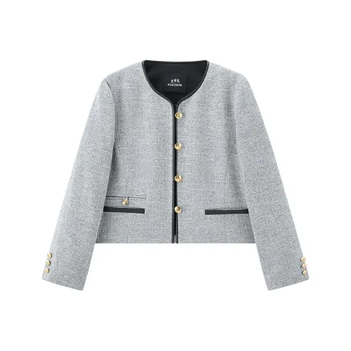 PEACEBIRD Cropped Jacket Женская Wild Pigeon Gray