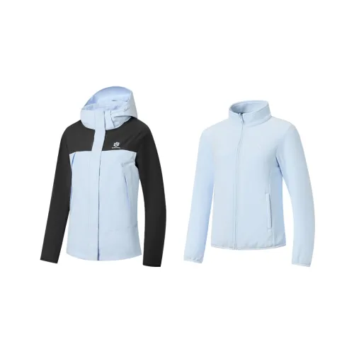 QIAODAN Mountain God Series Пептид Синий/Черный Женские Ветровки