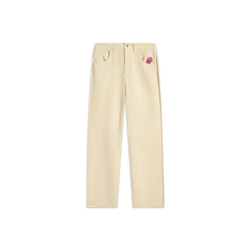 LINING Sports Life Collection Повседневные брюки Женские Milk Tea Yellow