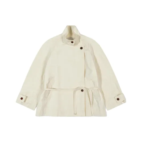 LOW CLASSIC SS25 Тренчкот Женский Айвори