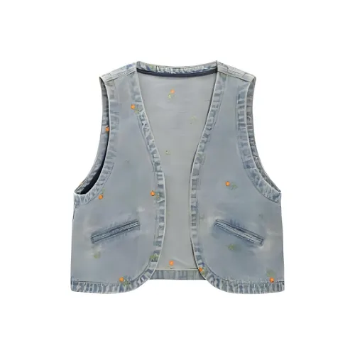 Fragment Vest Women's Denim Blue