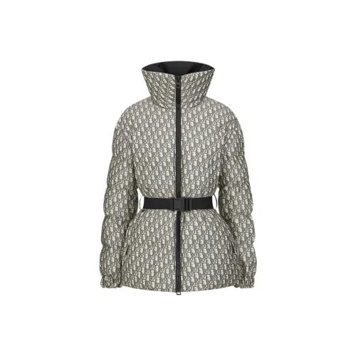 DIOR Dioralps FW24 Хлопковый пуховик Женский Серый