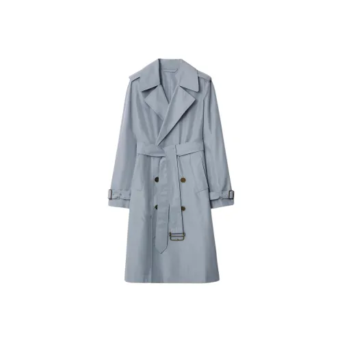Burberry Trench SS25 Тренчкот Женские Небесно-голубой