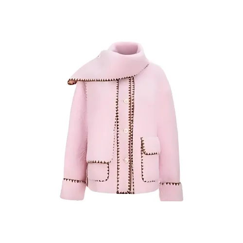 AIVEI Светло-розовое женское пальто