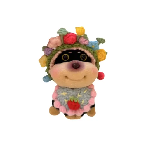 MIXIANG Милый цветочный дизайн пинная щенячья кукла плюшевая подвеска 15 см высота