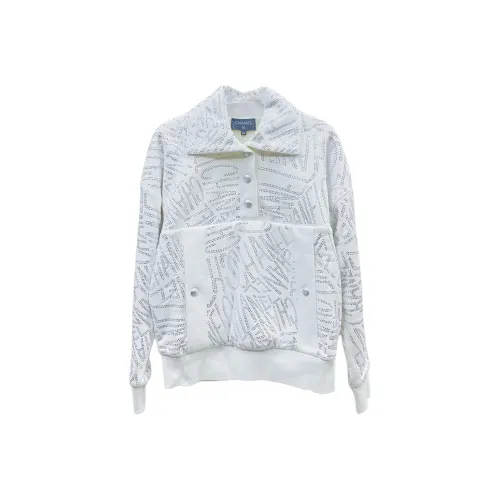 Chanel 21N Коллекция для катания на лыжах Свитшот Женская Белая