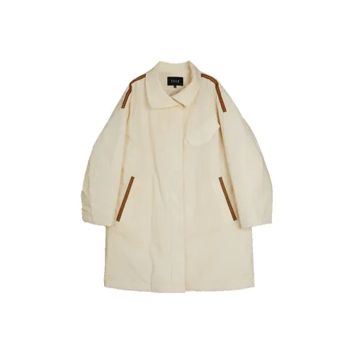 ELLE Хлопковый пуховик женский светло-желтый