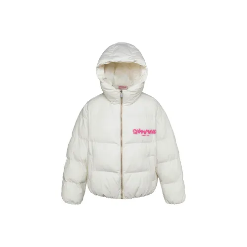 CALMMIND Хлопковый пуховик унисекс белый