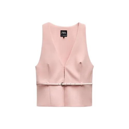 ZARA Розовые Женские Жилеты