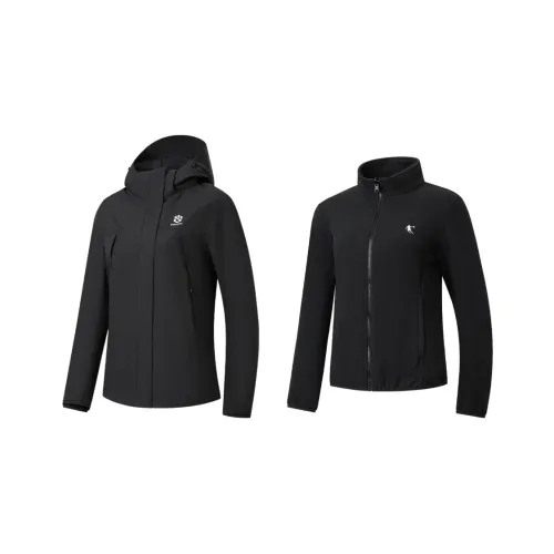 QIAODAN Mountain God Series Черные Женские Ветровки