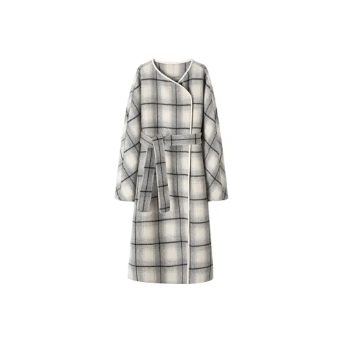 MOSIIMORII Куртка Женская Светло-Серый Клетка