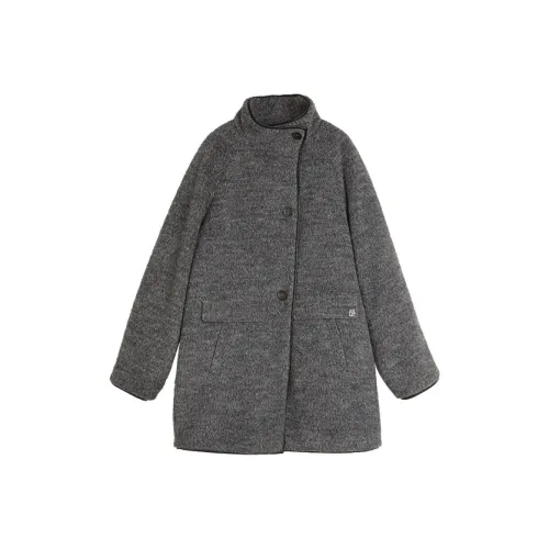 ELLE Темно-серый женский пальто