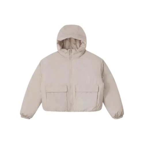 Converse Хлопковый пуховик женский хаки