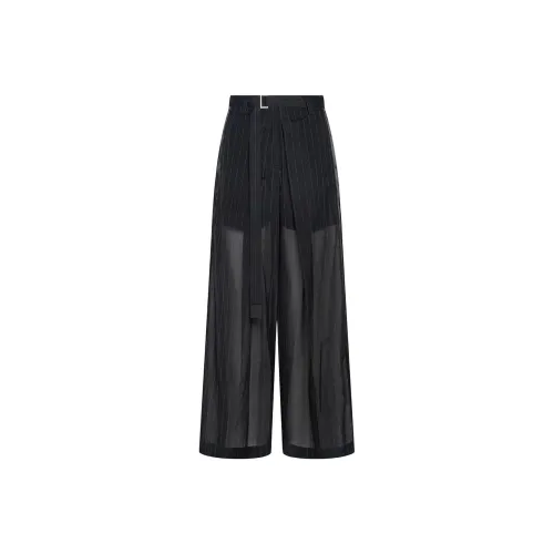 sacai Черные Женские Повседневные Брюки