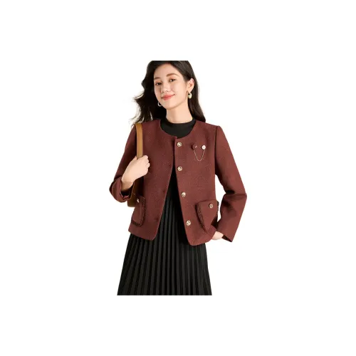 Mylan Укороченное пальто женское ржаво-красный коллекция бренда своевременные уведомления о мероприятиях