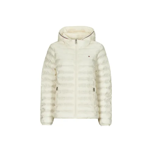 Tommy Hilfiger Хлопковый пуховик женский белый