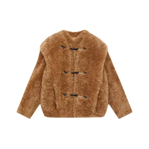ISABEL MARANT ETOILE FW24 Пальто Женское CAMEL
