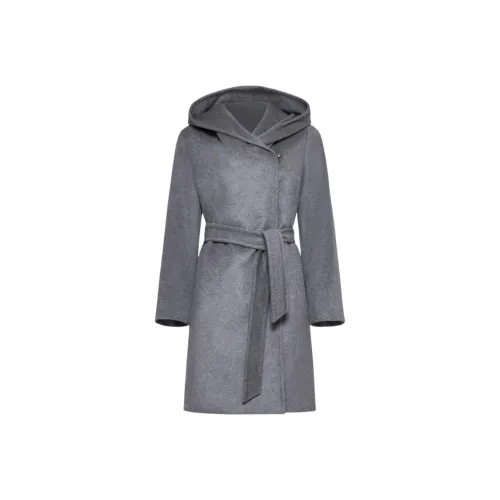 MaxMara Серое Женское Пальто