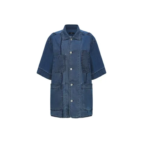 INITIAL Джинсовая куртка женская цвет деним синий