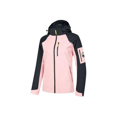 QIAODAN Тренчкот Женский Светлый Сиреневый Черный