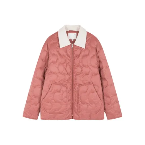 IHIMI Хлопковый пуховик женский арбузно-розовый красный