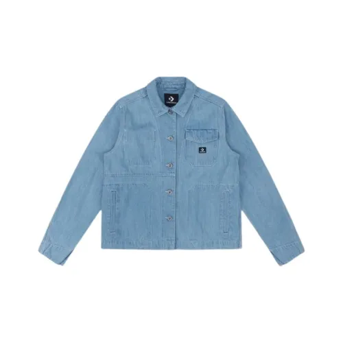 Конверс Denim Куртка Женская Синяя