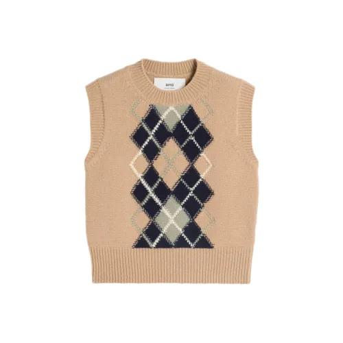 AMIPARIS FW24 Жилет Женские Песочно-бежевый