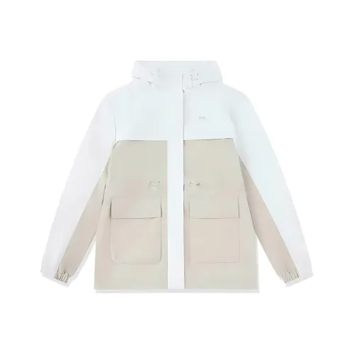 QIAODAN Sports Life Collection Тренчкот Женский Дымчатый Белый Джордан Белый