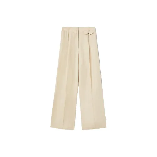Loro Piana Экрю Женские Повседневные Брюки