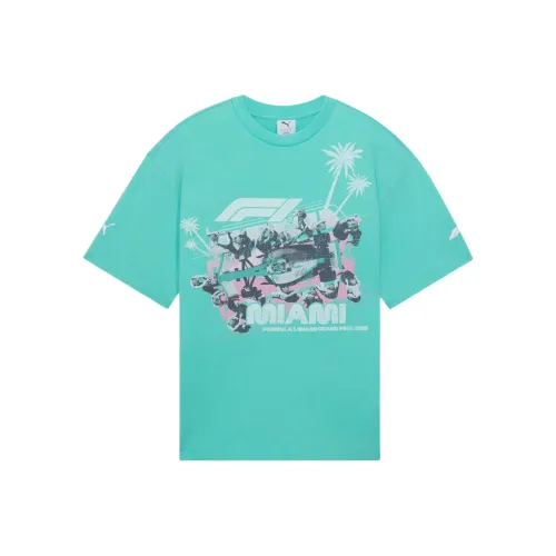 PUMA F1® Майами Pitstop T Рубашка Мужская Аква Зеленая