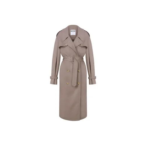 MOSCHINO Тренчкот Женский Бежевый