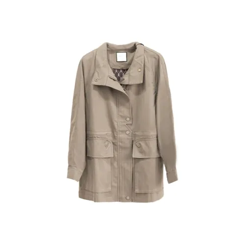 RUBIN Тренчкот Женский Оливково-зеленый