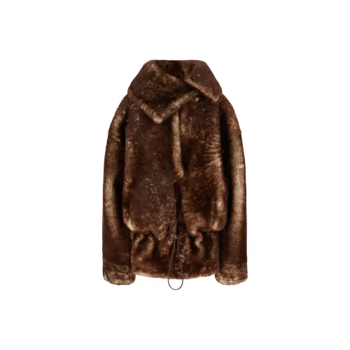 The Attico SS25 Мех Женские Тирамису