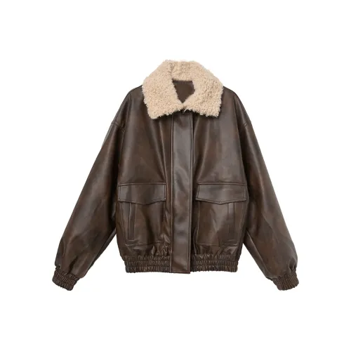 WESTLINK Укороченное пальто женское цвет кофе