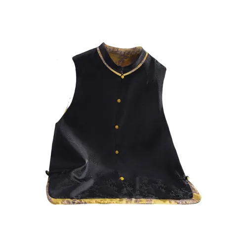 Cypress House Жилет Женский Черный и Желтый