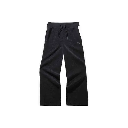 ANTA Comprehensive Training Collection Sports Lifestyle Collection Повседневные брюки Women's basic Черный Папирусовый белый