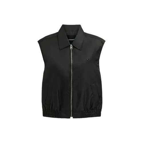 COACH Черные Женские Жилеты