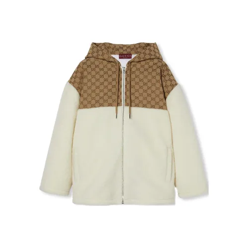 GUCCI FW24 Хлопковый пуховик Женский Бежевый