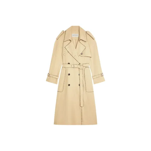 DRIES VAN NOTEN Бежевый Женский Тренч