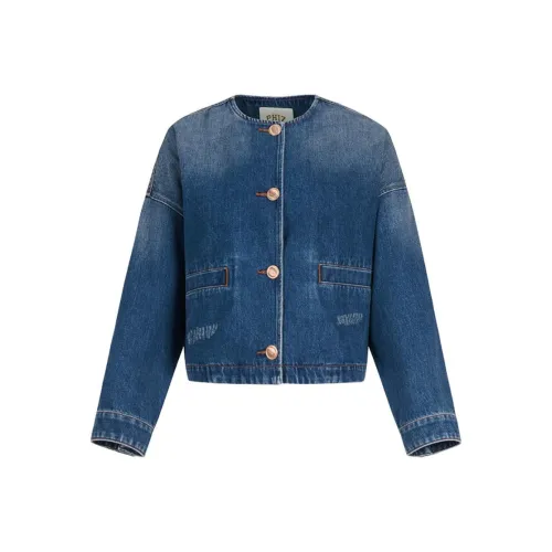 HAZZYS Denim Jacket Women's Blue HAZZYS Деним Куртка Женская Синяя
