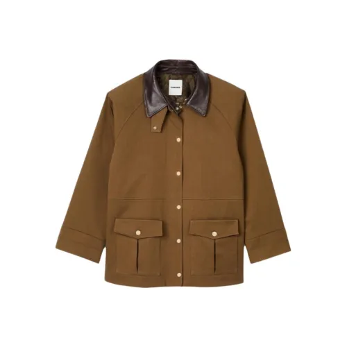 Sandro Пуховая куртка Женская Красно-коричневый