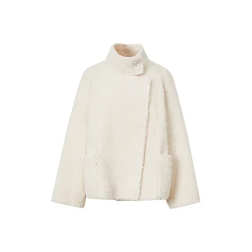 Hopeshow Fur Women's Light Beige