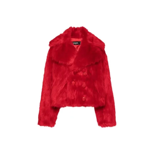 DSQUARED 2 Красный Женские Меховые изделия