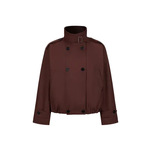 JZ. ANNAKRO Тренчкот Женский Бордовый