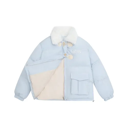 JOLLIGHT Хлопковый пуховик женский синий