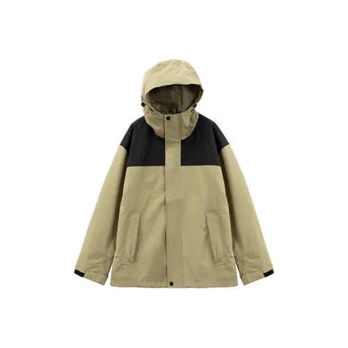 Merry City Ветровка Унисекс Серебристо-зеленый Черный