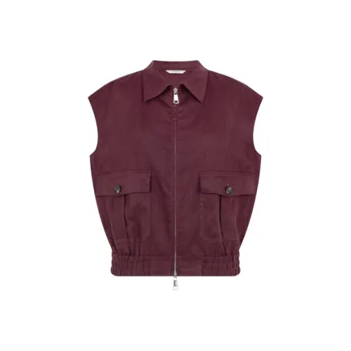 MEIYANG Ягодно-красный Женские Жилеты