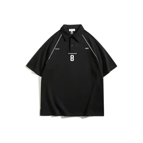 HIPHOPPUNKS Черное унисекс-поло