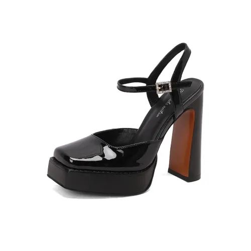 QUICHESHOES Высокие каблуки Черный Лазурь Женские