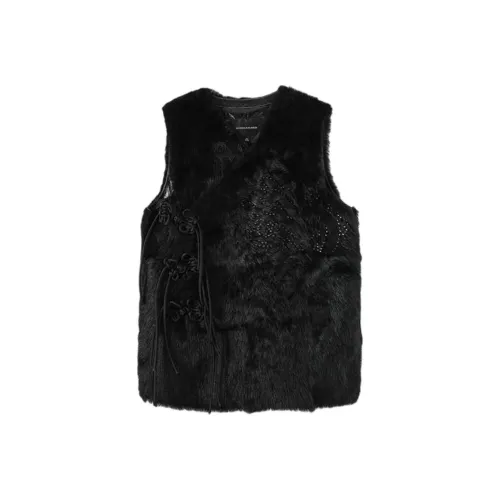 MINNANHUI Черные Женские Жилеты